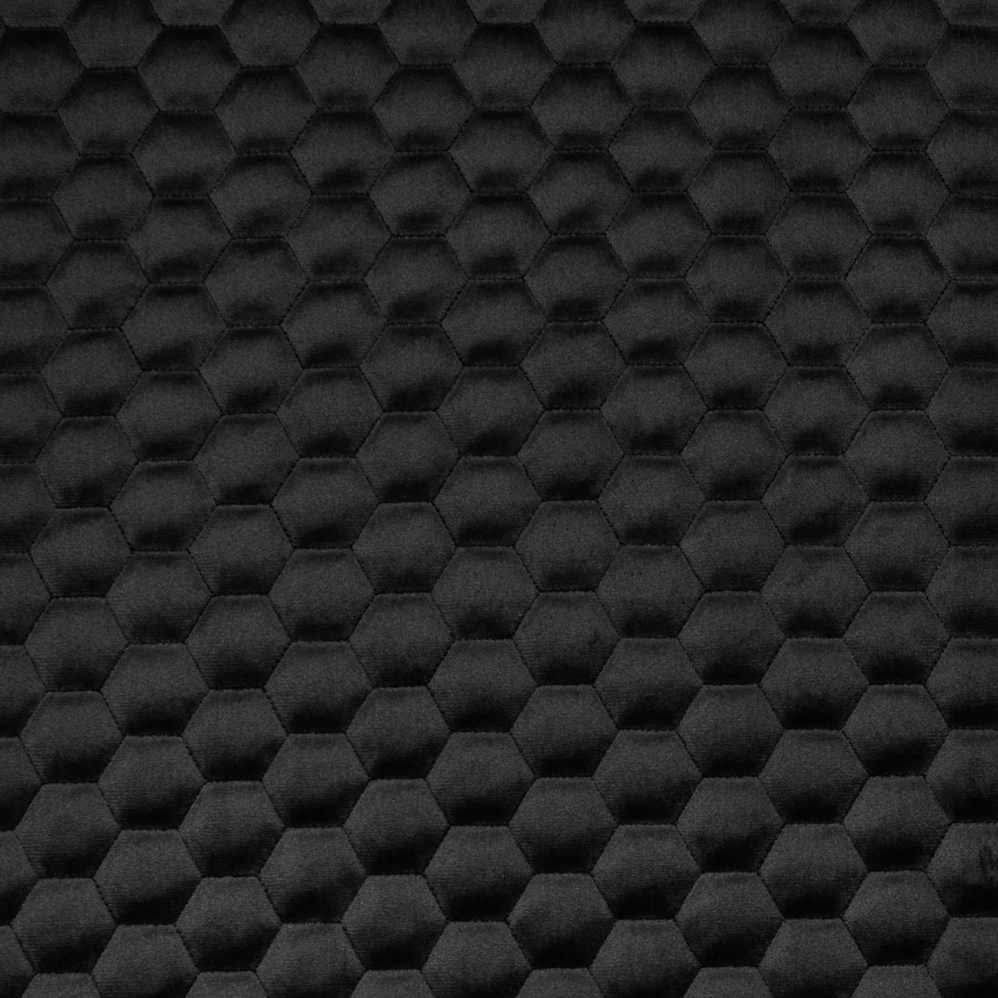 Bellahex Quilted Velvet 140cm Black Caviar