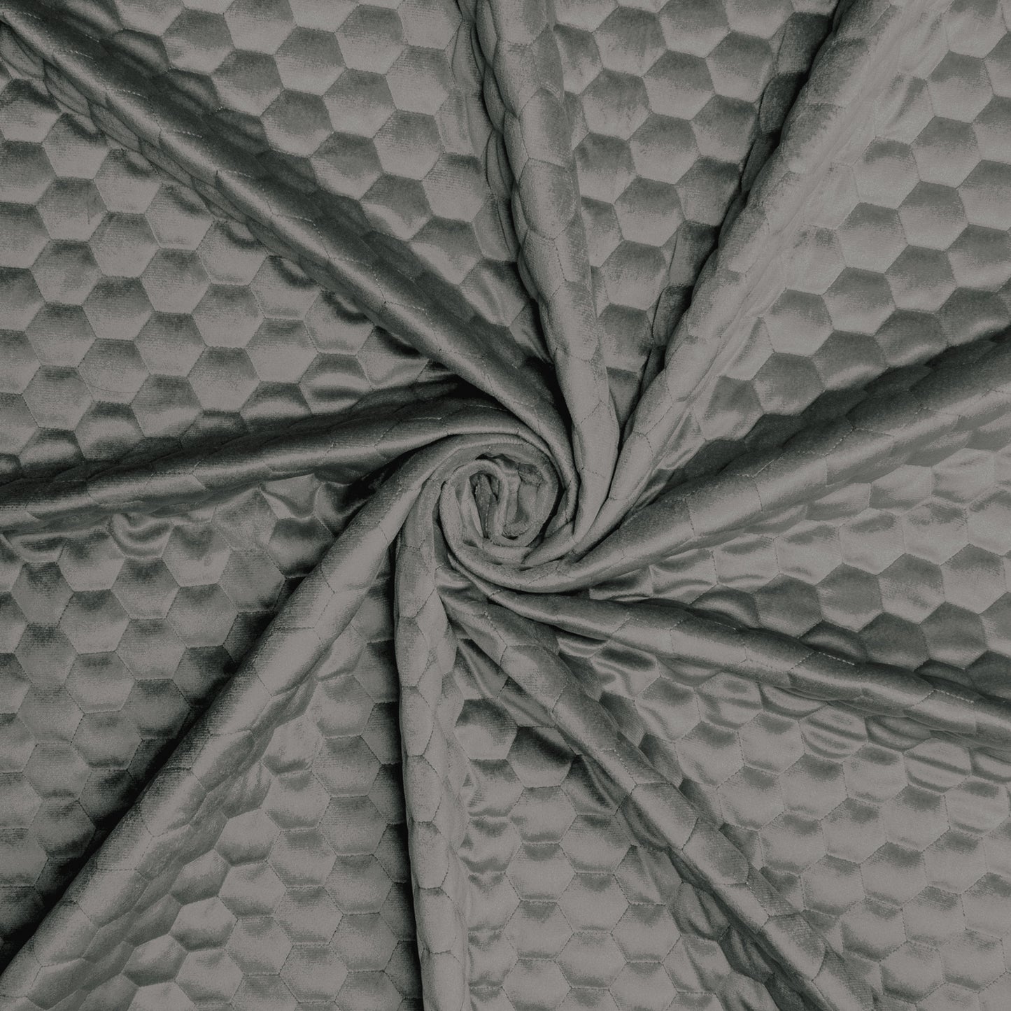 Bellahex Quilted Velvet 140cm Graphite