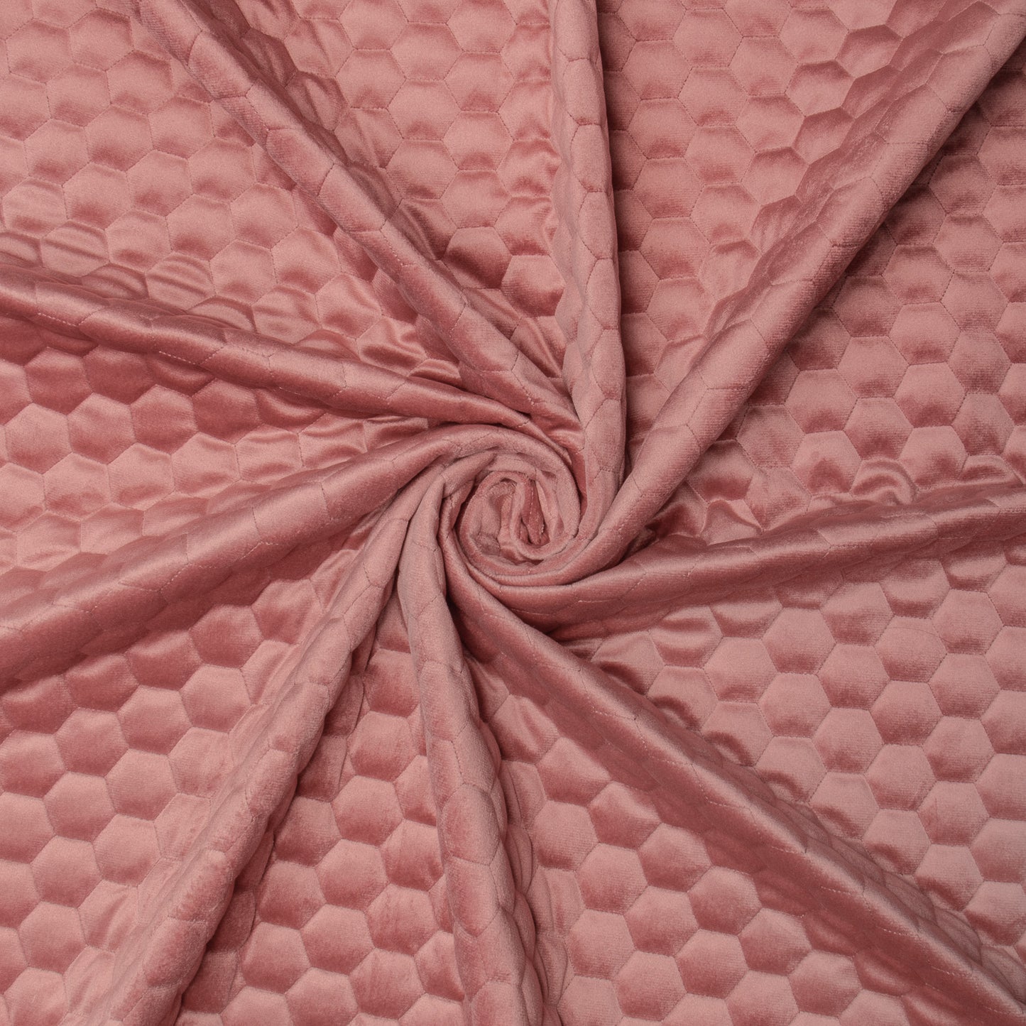 Bellahex Quilted Velvet 140cm Spiced Coral