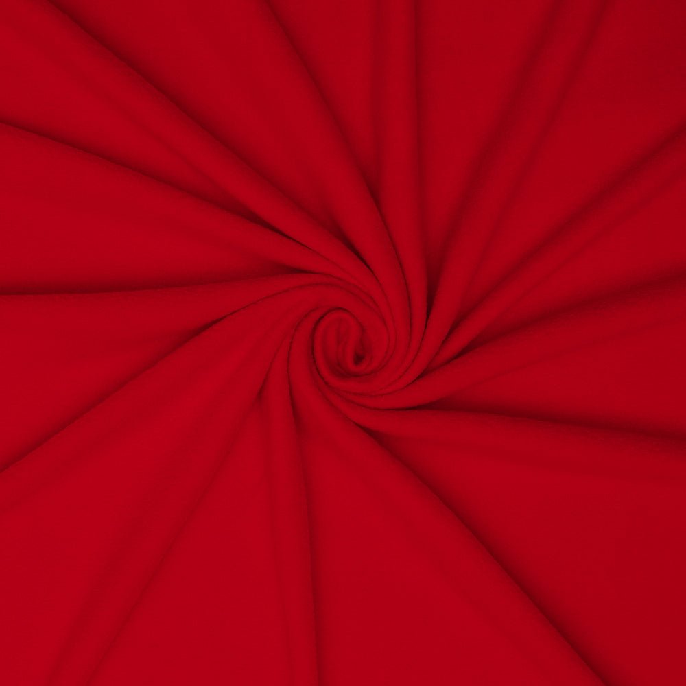 Plain Polar Fleece Red 140cmp - Ragland Fabrics