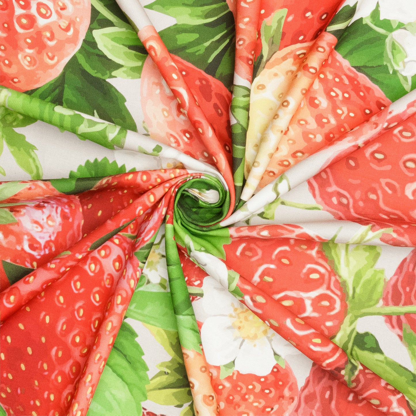 Printed Cotton Linens 140cm Strawberries Linen - Discontinued
