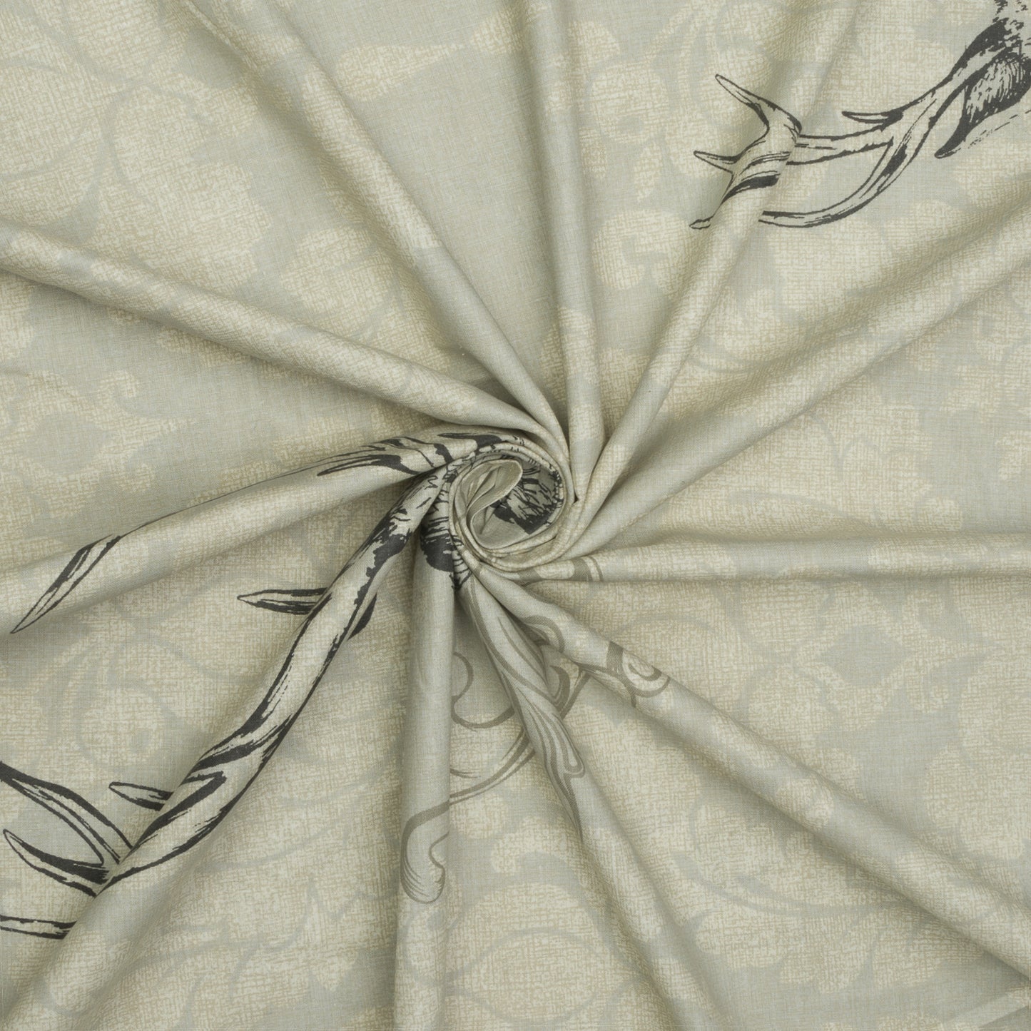 Sheeting Printed Stag Beige 240cm