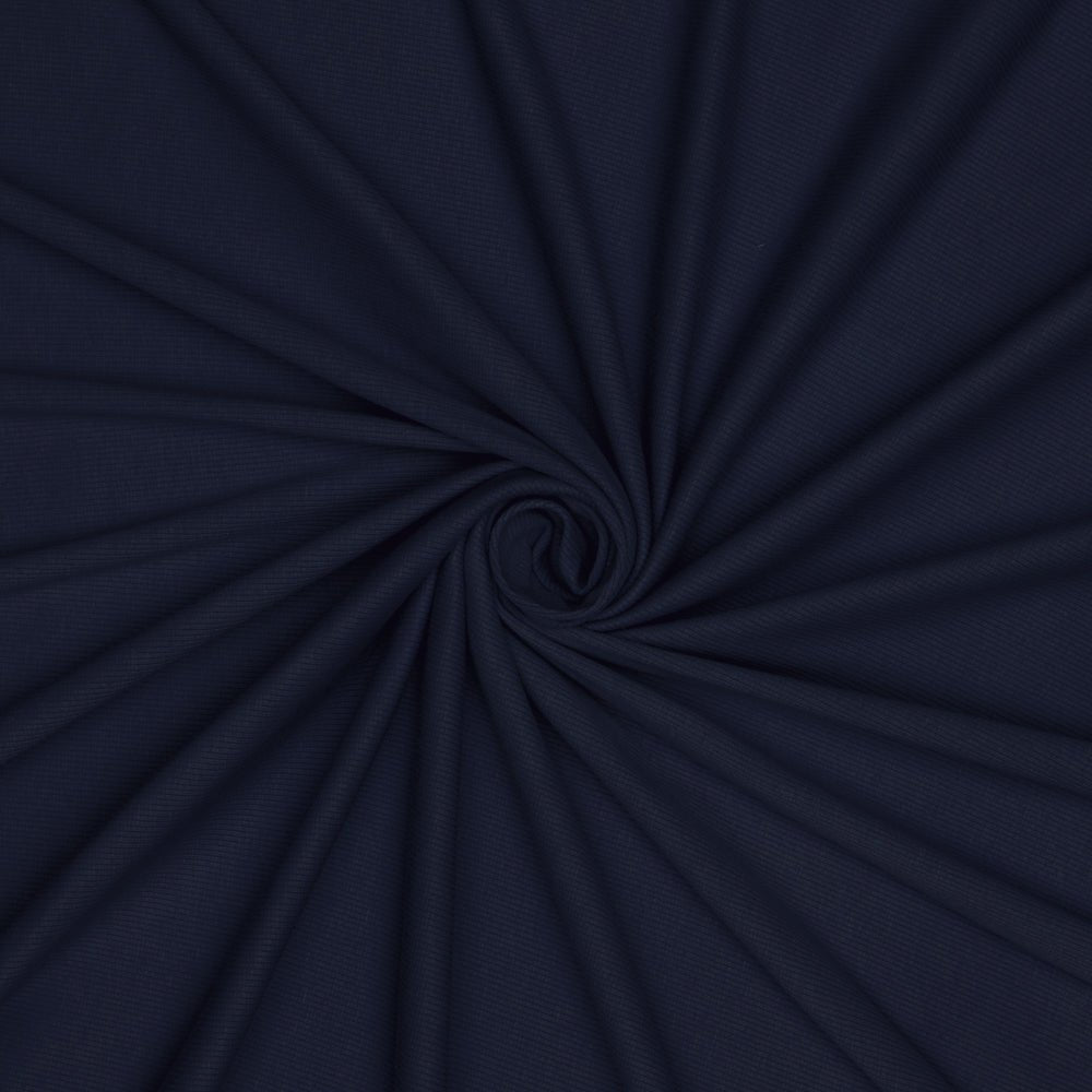 Rib 2x1 Jersey Knit Navy - Ragland Fabrics