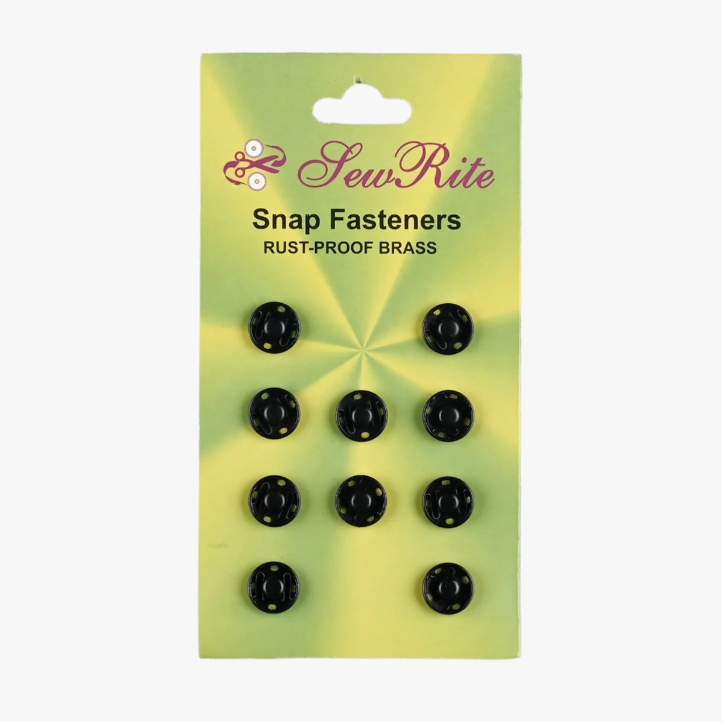 Press Studs - Size 2 Black - Ragland Fabrics
