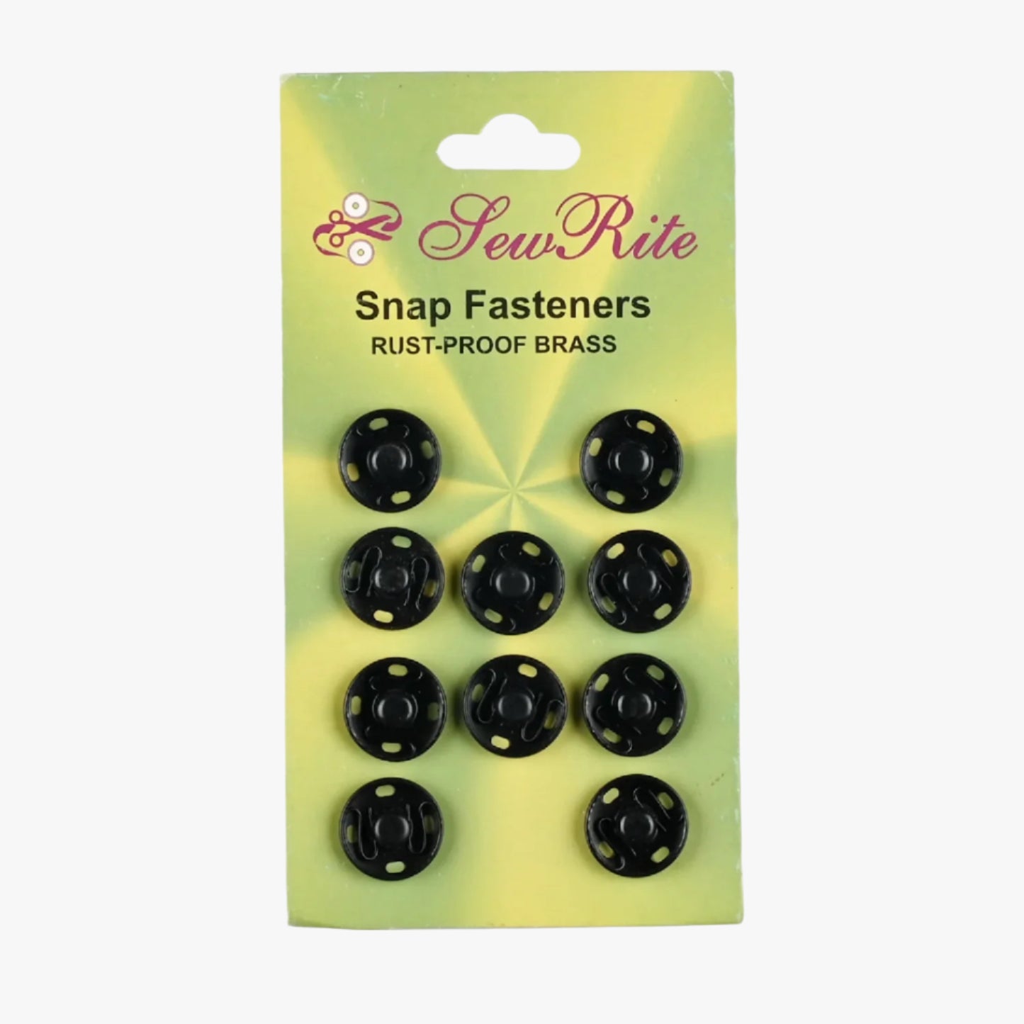Press Studs - Size 4 Black - Ragland Fabrics