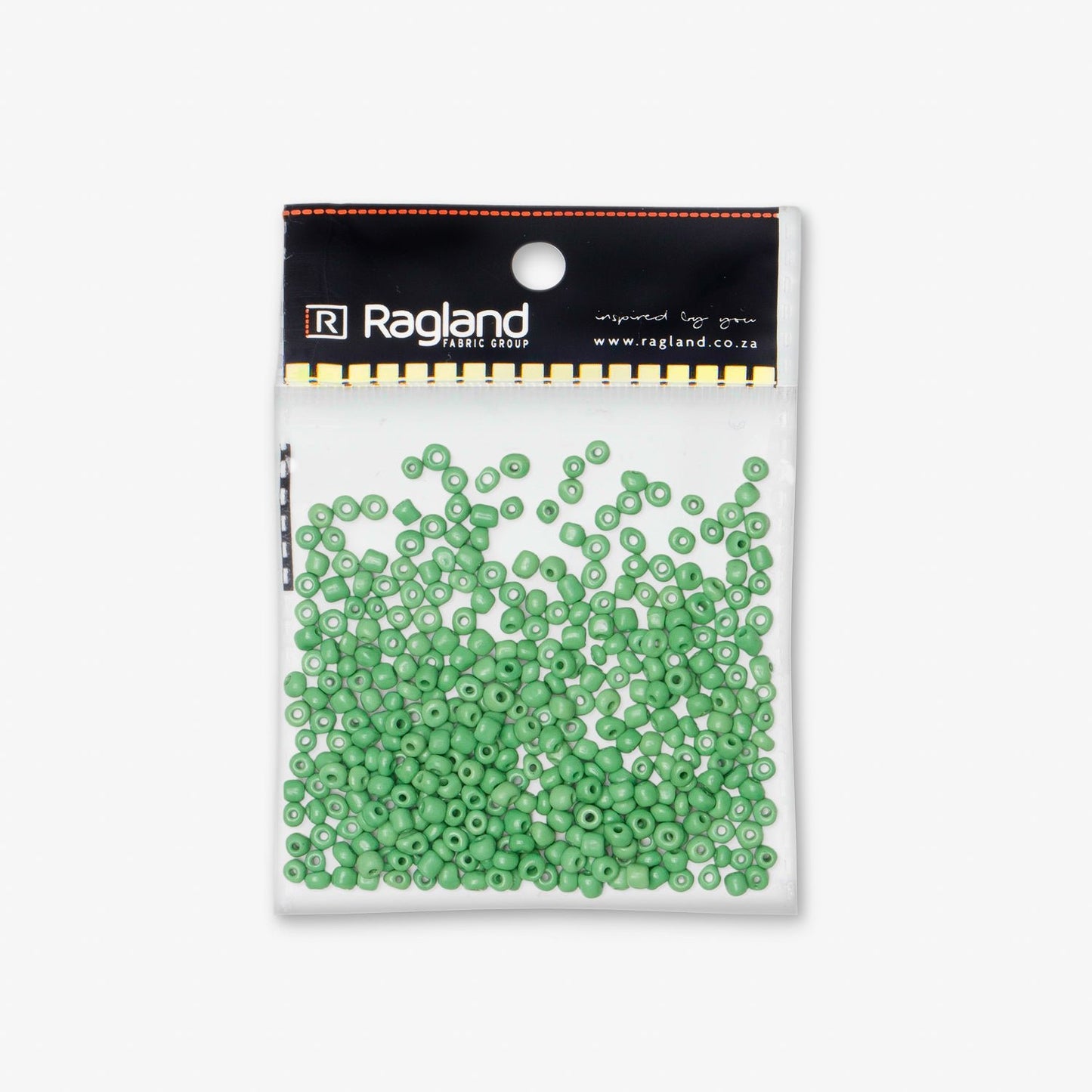 African Beads Size 8 20g Dark Green - Ragland Fabrics