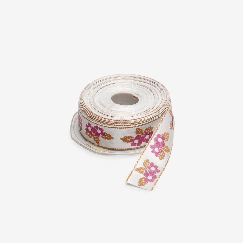 Printed Satin Ribbon 25mm Des.05 (20met) - Ragland Fabrics