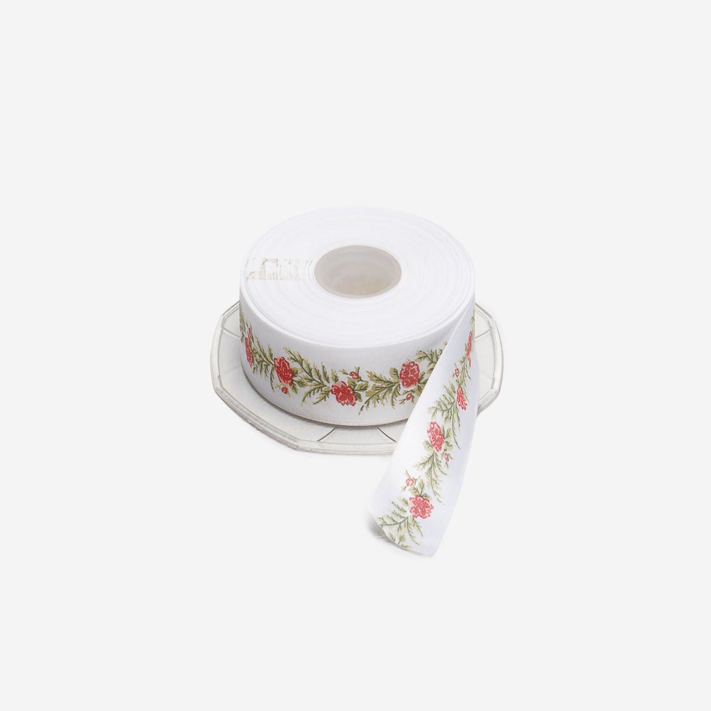 Printed Satin Ribbon 25mm Des.07 (20met) - Ragland Fabrics