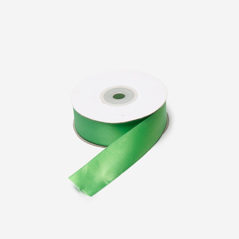 Satin Ribbon 25mm Emerald Green 23 - Ragland Fabrics