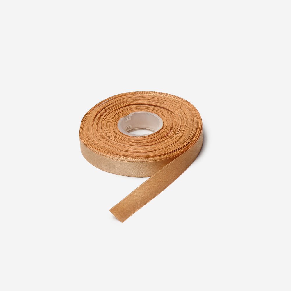 Satin Ribbon 10mm Beige (20met) CLEARANCE - Ragland Fabrics