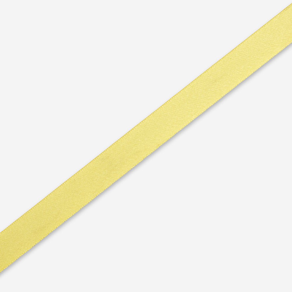 Satin Ribbon 15mm Yellow (100met) - CLEARANCE - Ragland Fabrics