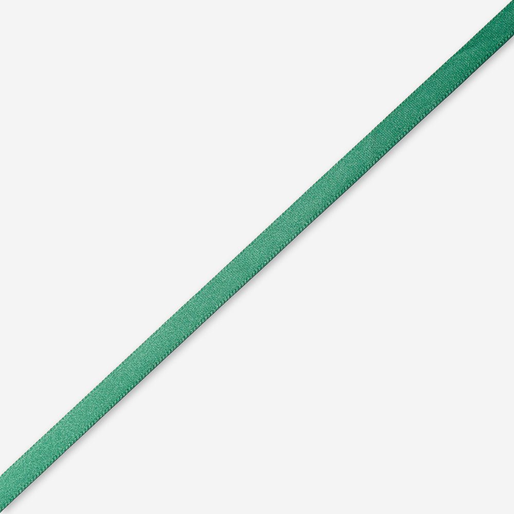 Satin Ribbon 8mm Emerald Green (200met) - CLEARANCE - Ragland Fabrics