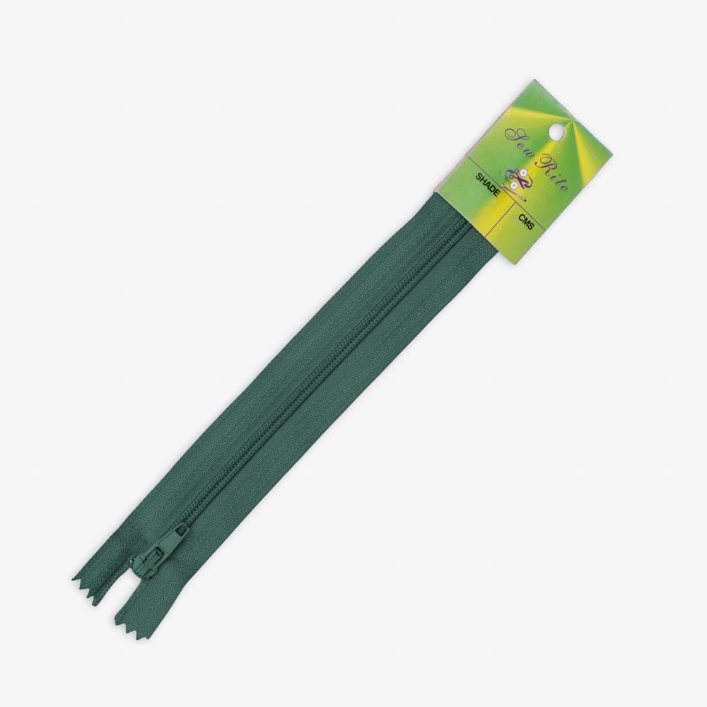 Zips Dress T3 Bottle Green 869 (15cm - 60cm) - Ragland Fabrics