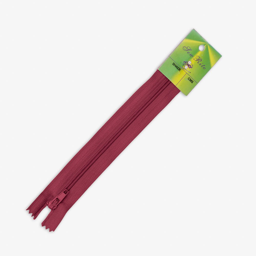 Zips Dress T3 Maroon 527 (15cm - 60cm) - Ragland Fabrics