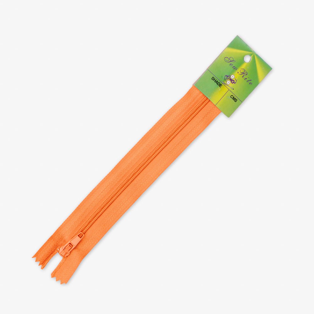 Zips Dress T3 Orange 523( 15cm - 60cm) - Ragland Fabrics