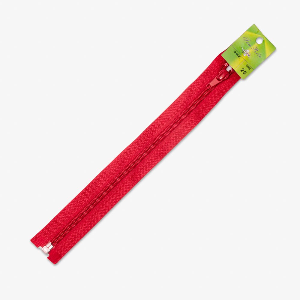 Type 5 Jacket Zip Red 519 (25cm - 80cm) - Ragland Fabrics