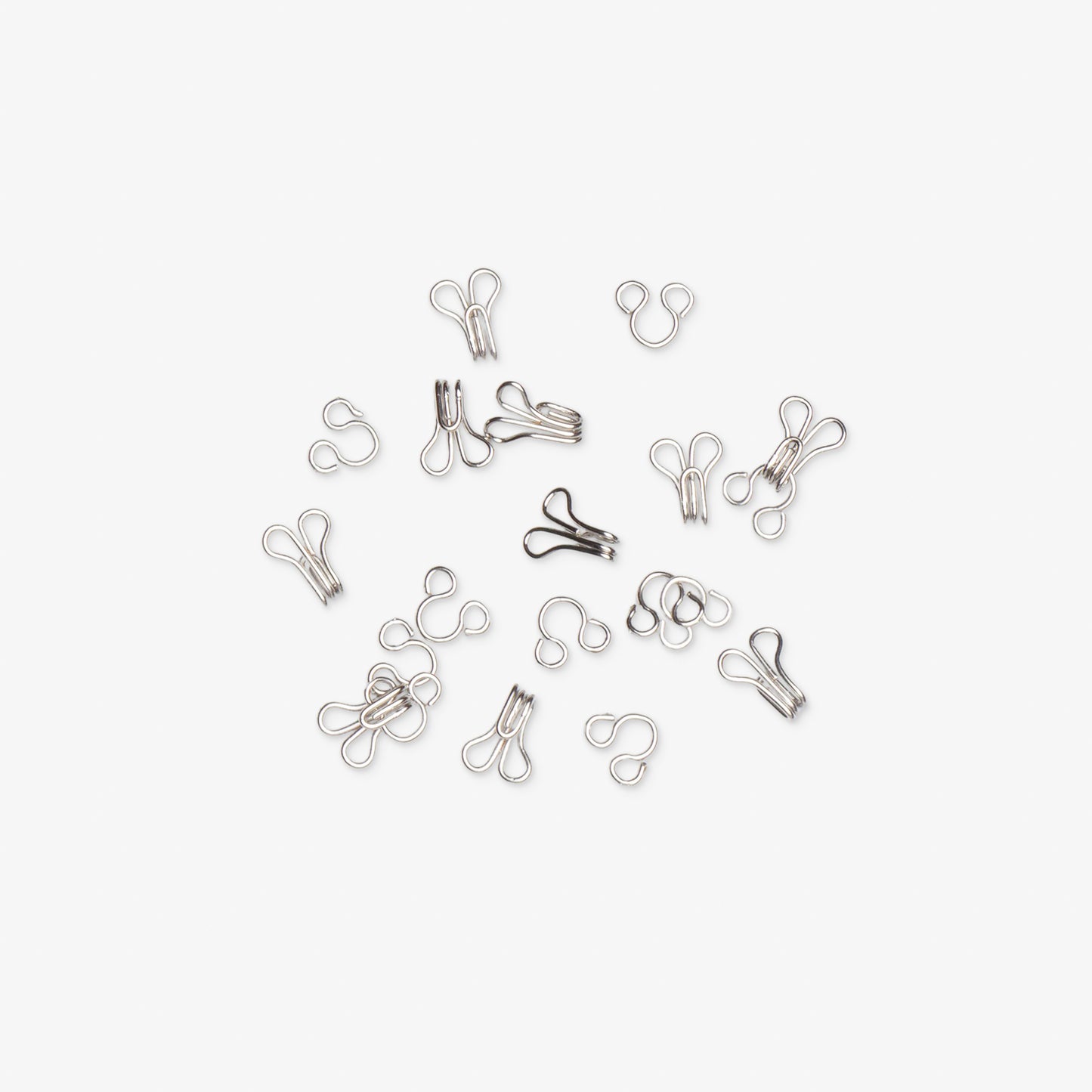 Hooks & Eyes Silver - Size 1