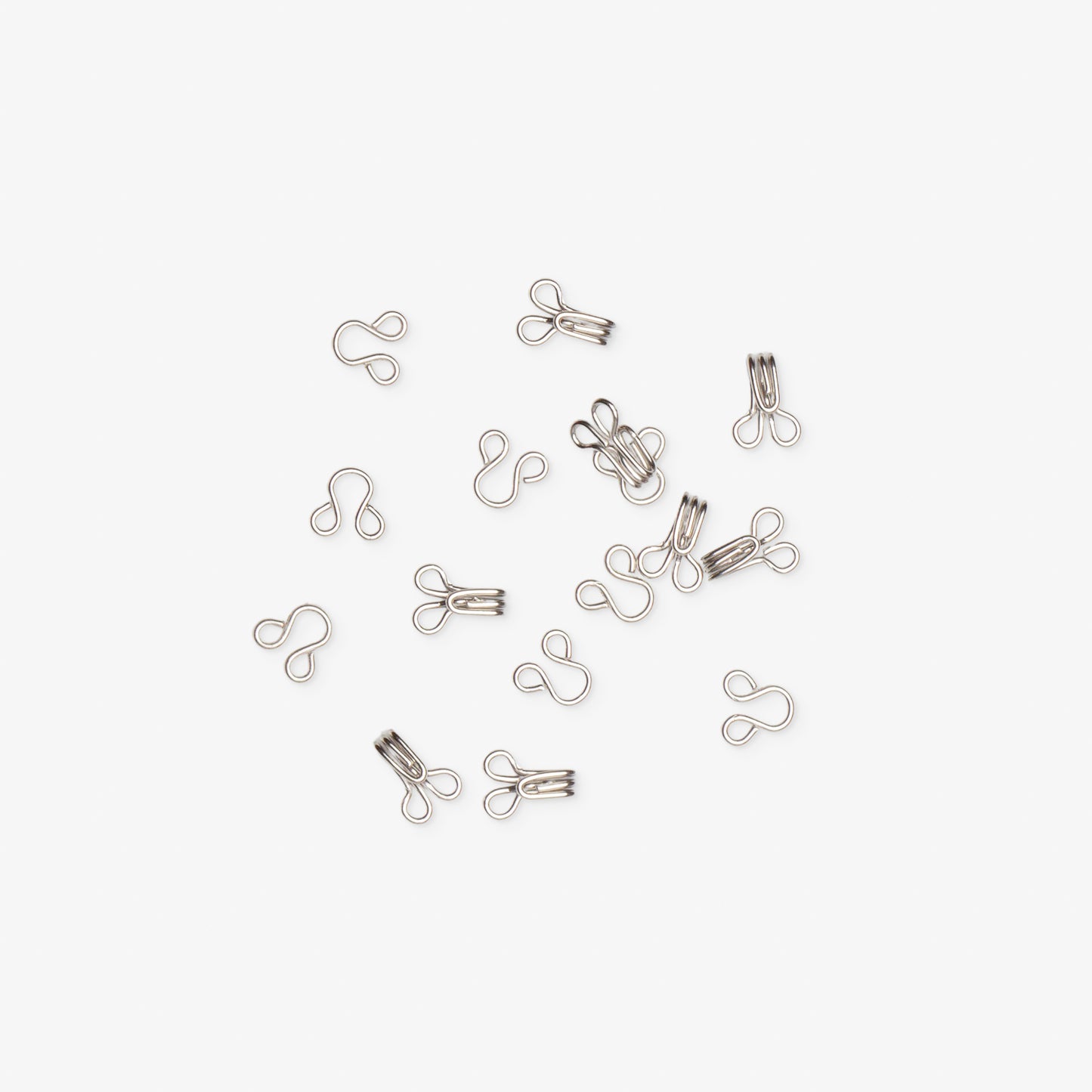 Hooks & Eyes Silver - Size 2