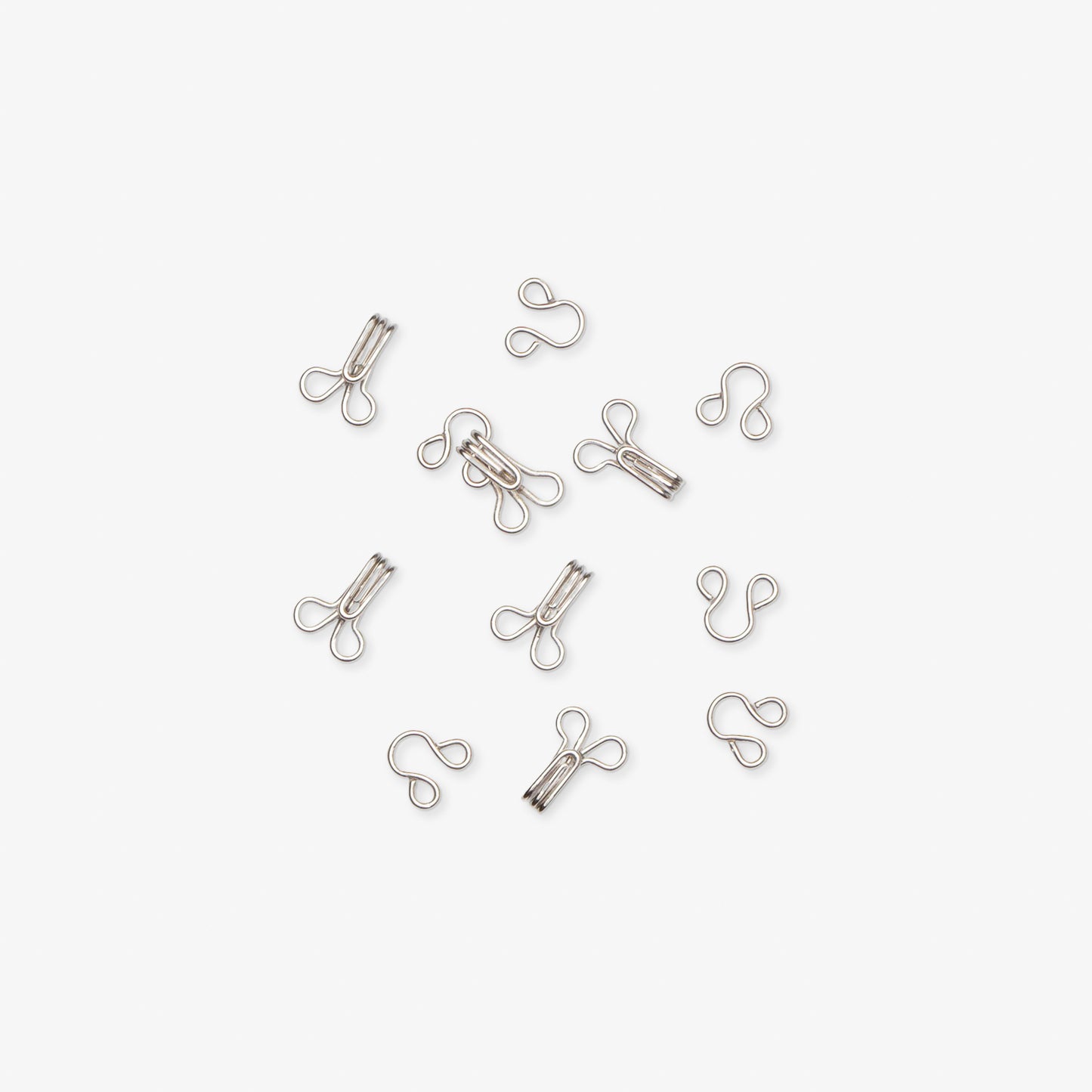 Hooks & Eyes Silver - Size 3