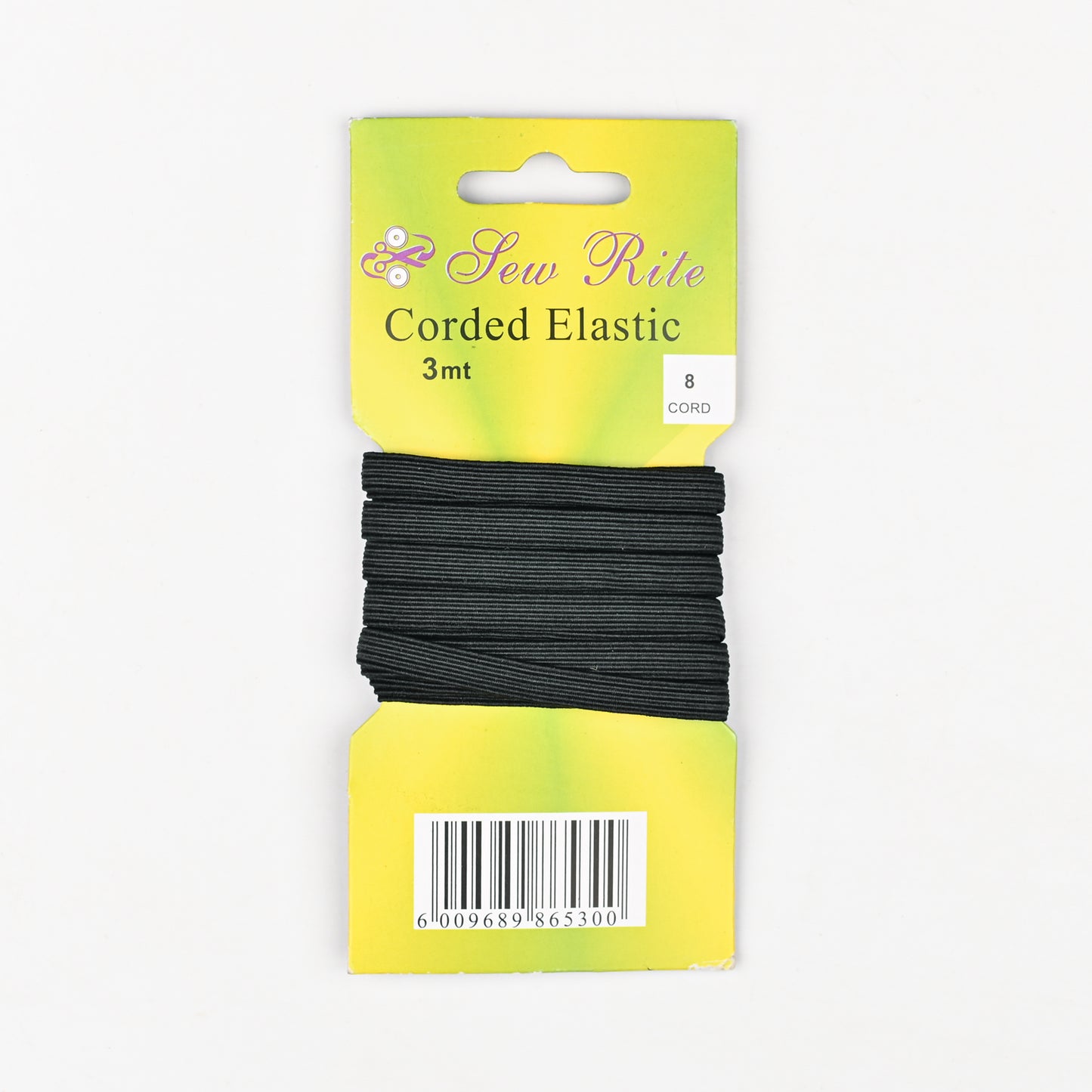 Elastic Carded - Black & White