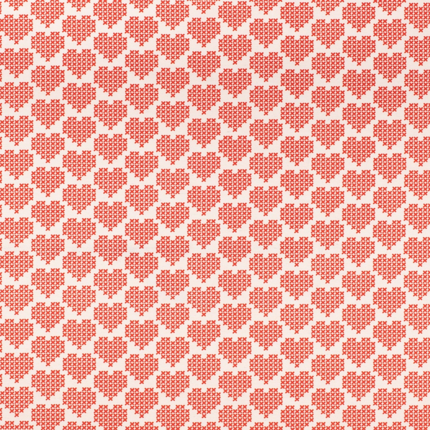Printed Poly Cotton Sweetheart Red 140cm - Ragland Fabrics