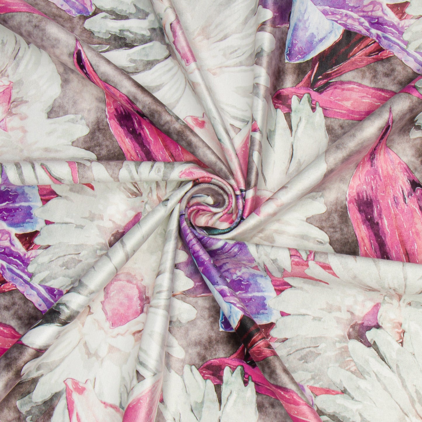 Printed Velvet Autumn Pink 140cm - CLOSEOUT - Ragland Fabrics