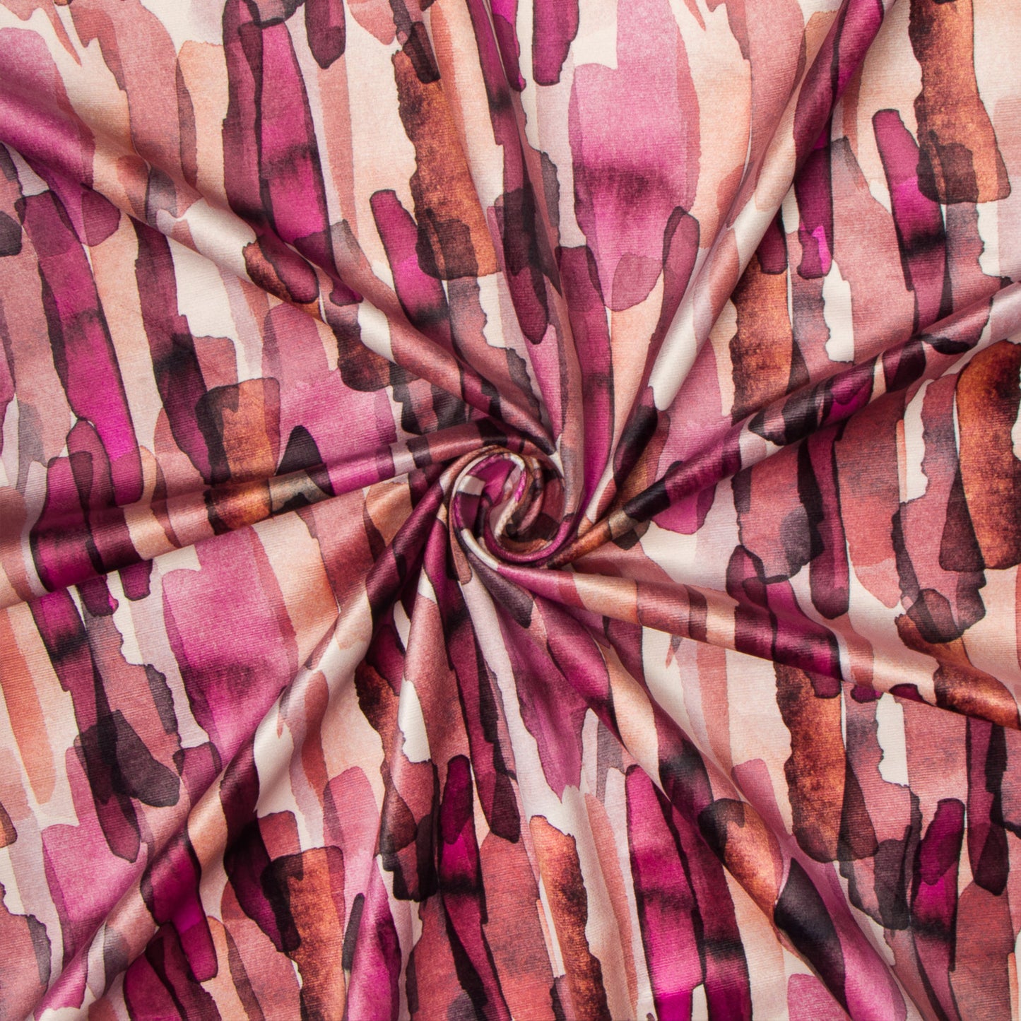 Printed Velvet Monet Terracotta 140cm - CLOSEOUT