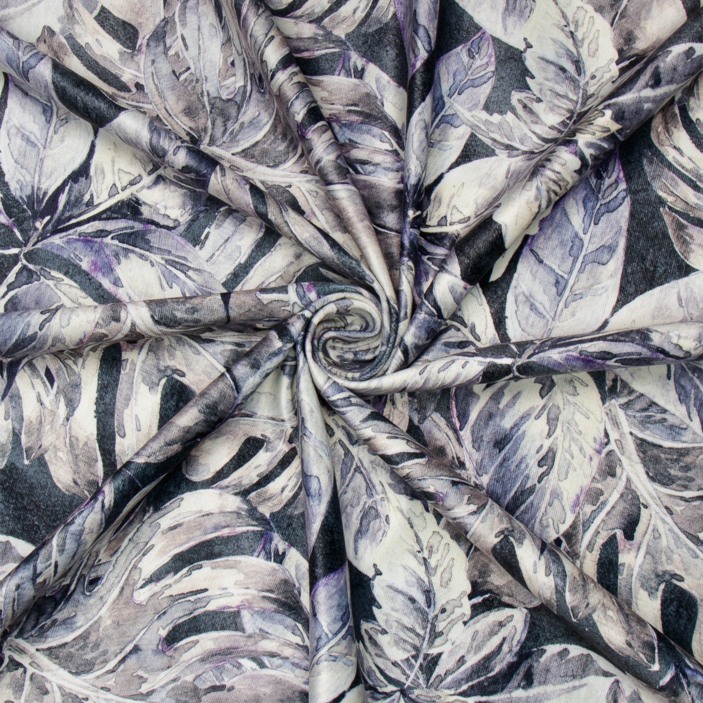 Printed Velvet Sweet Basil Grey 140cm - CLOSEOUT - Ragland Fabrics