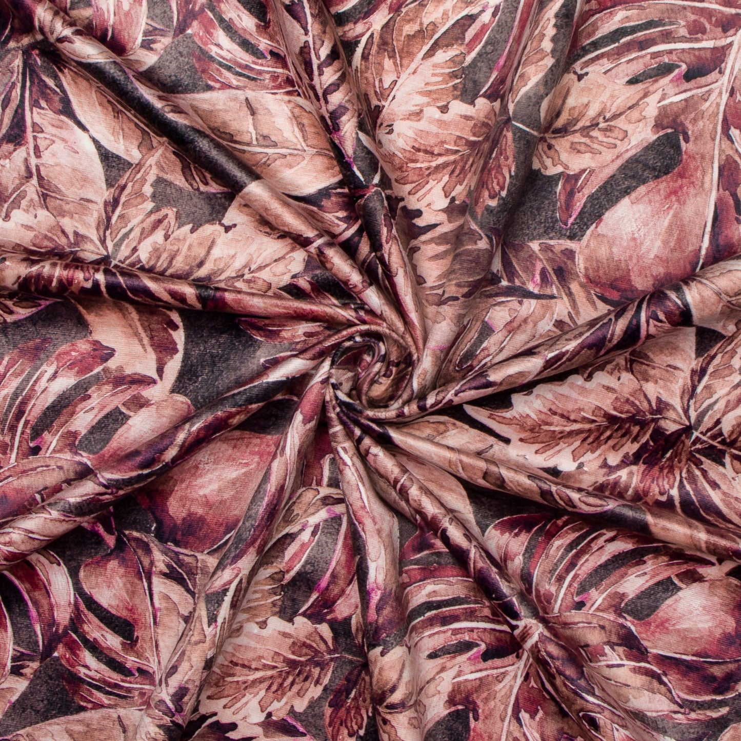 Printed Velvet Sweet Basil Blush 140cm - CLOSEOUT - Ragland Fabrics