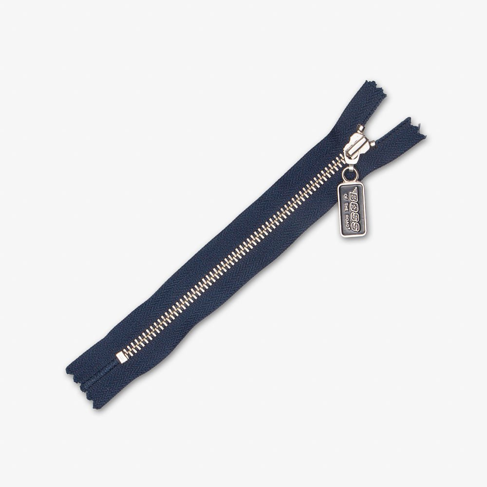 Metal Zips Denim Blue - 18cm - Ragland Fabrics