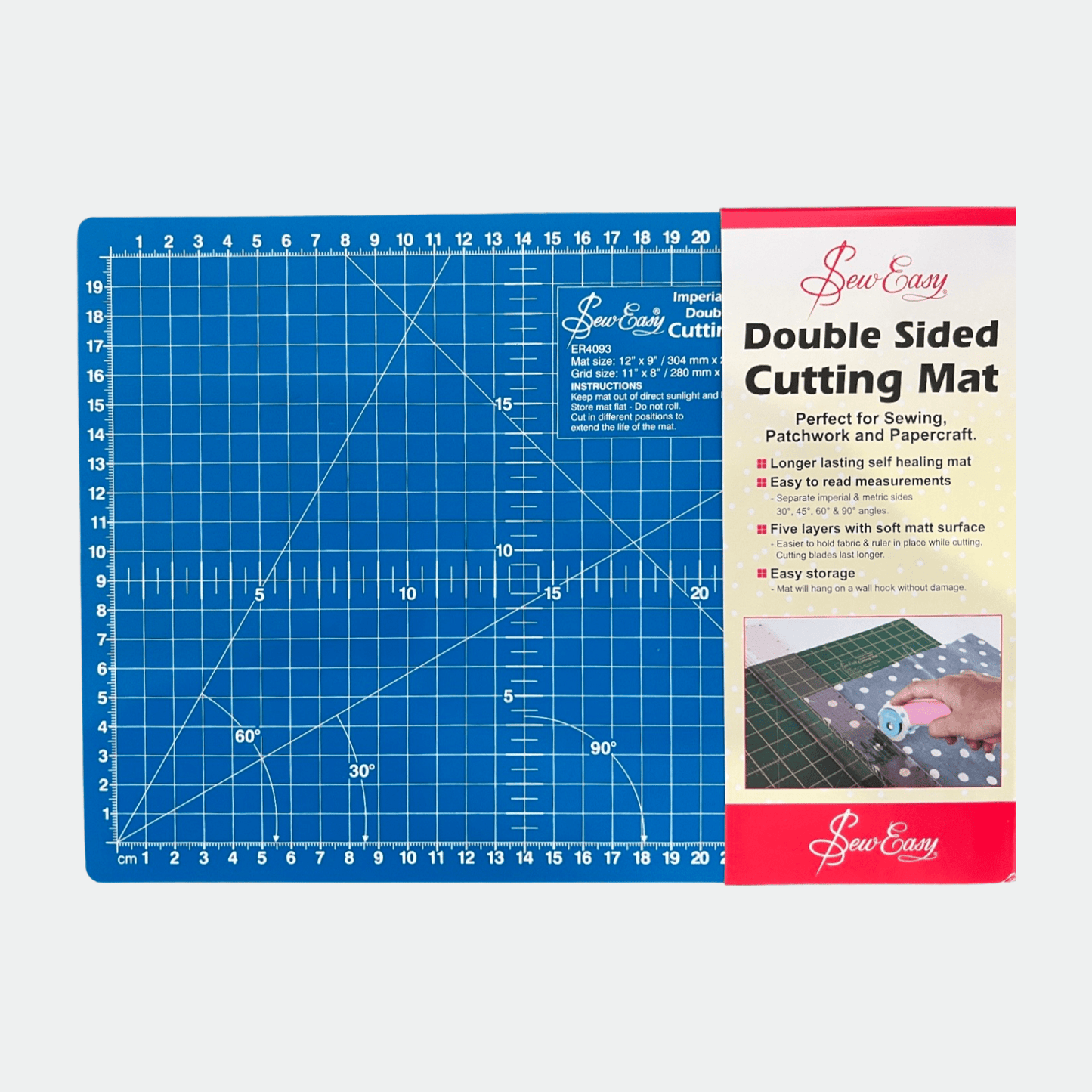 Cutting Mat Double Sided A4 (300mm x 220mm) TBD - Ragland Fabrics