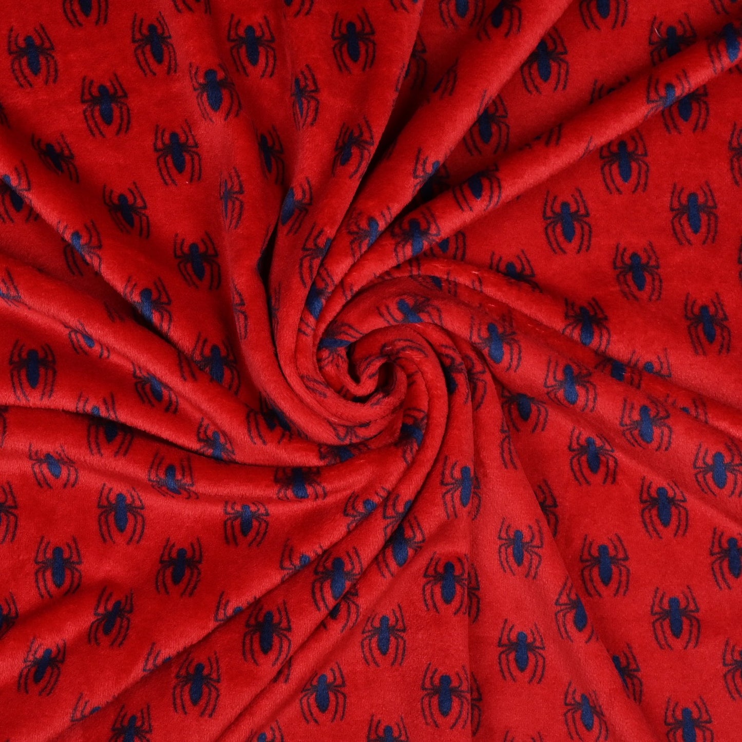 Printed Mongolian Fleece Spidey