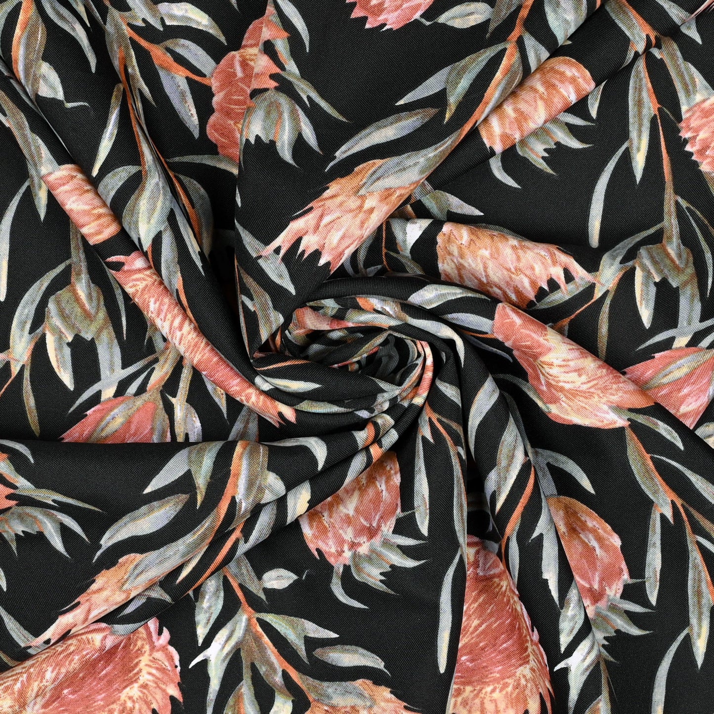 Printed Mini Matt Protea Classic Black