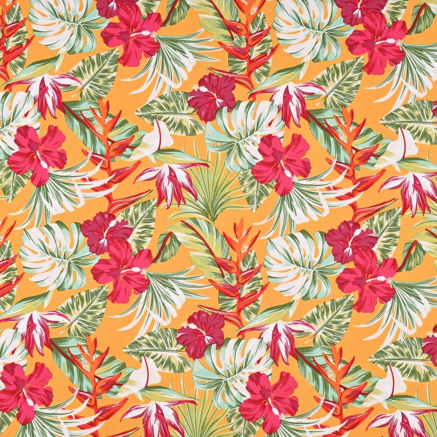 Printed Mini Matt Tropicana Ochre - Ragland Fabrics