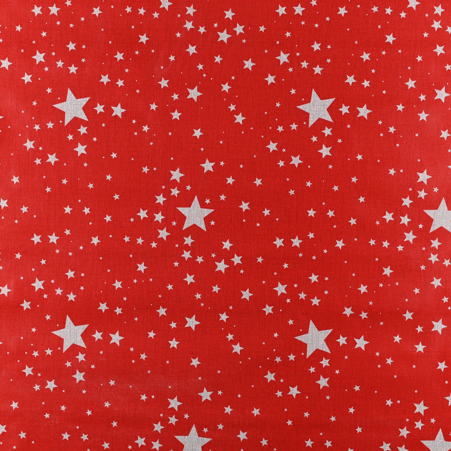 Printed PVC Table Cloth Red/White Stars