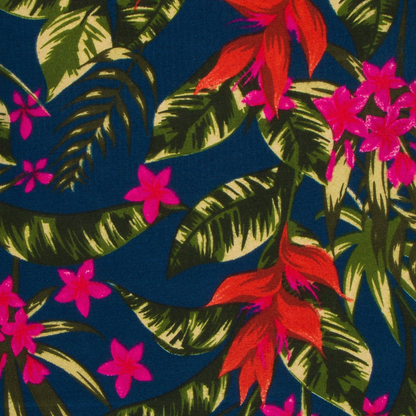 Printed Poly Cotton Botanical Blue 140cm - Ragland Fabrics