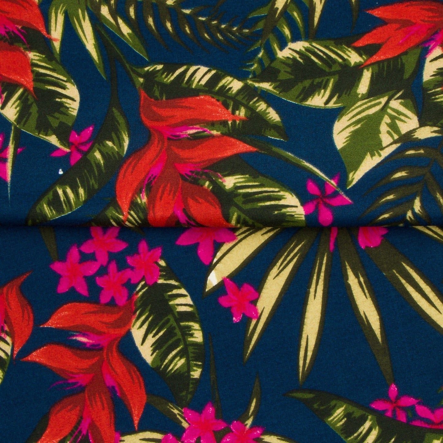 Printed Poly Cotton Botanical Blue 140cm - Ragland Fabrics