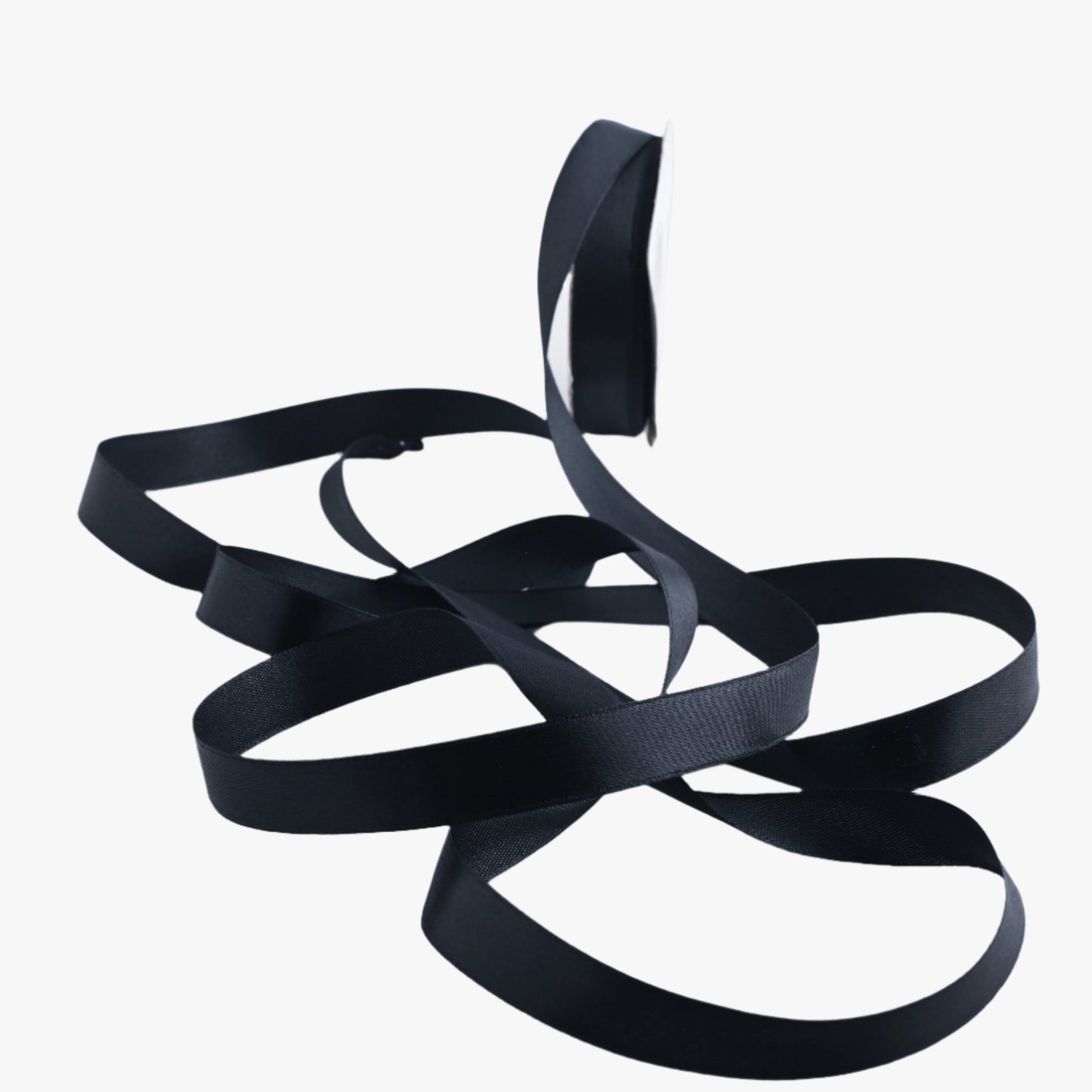 Satin Ribbon 15mm Black 100 - Ragland Fabrics