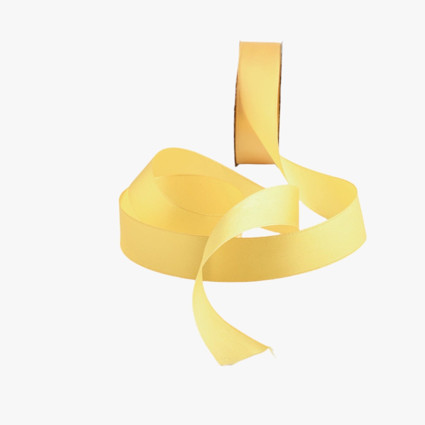Satin Ribbon 25mm Yellow 270 - Ragland Fabrics