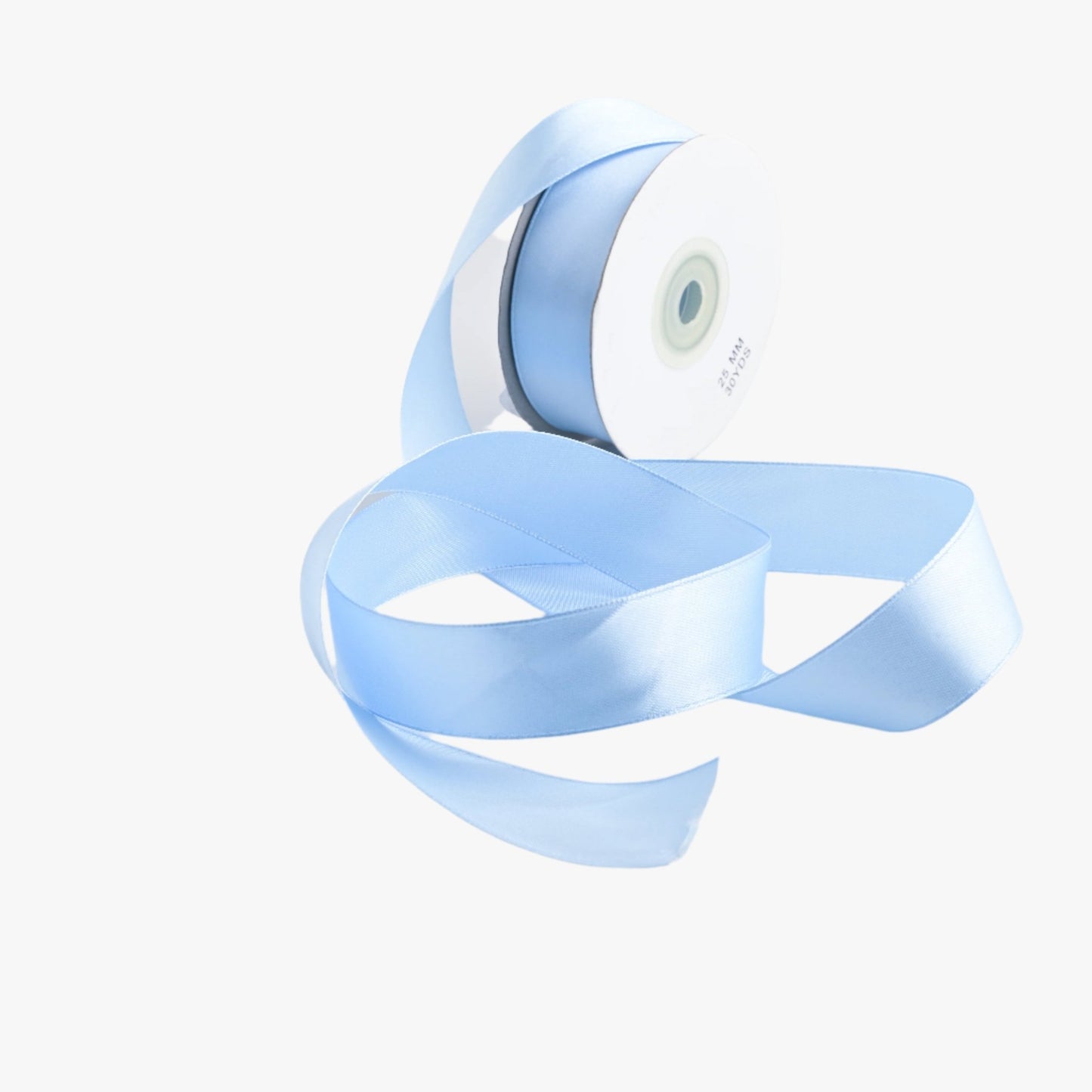 Satin Ribbon 25mm Sky Blue 76 - Ragland Fabrics