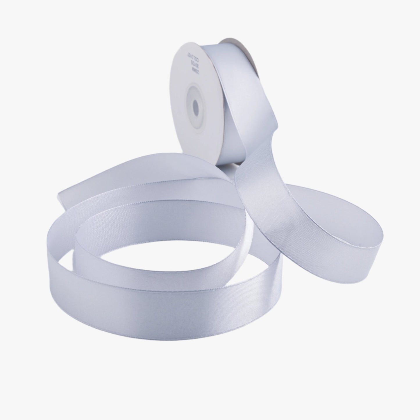 Satin Ribbon 25mm Light Grey 3107 - Ragland Fabrics