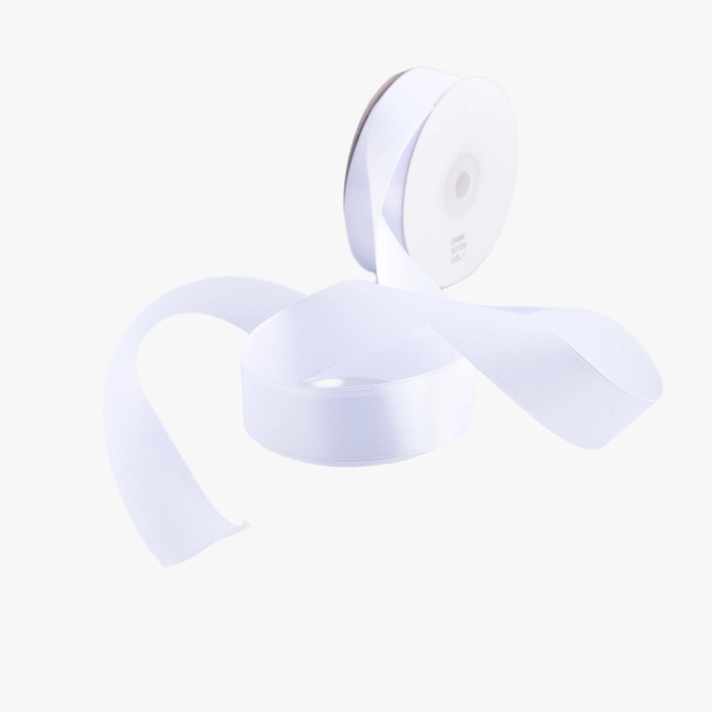 Satin Ribbon 25mm White 01 - Ragland Fabrics