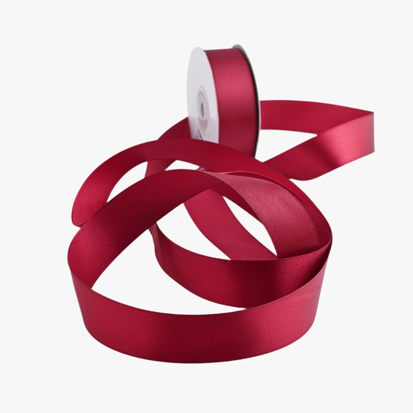 Satin Ribbon 25mm Maroon 123 - Ragland Fabrics