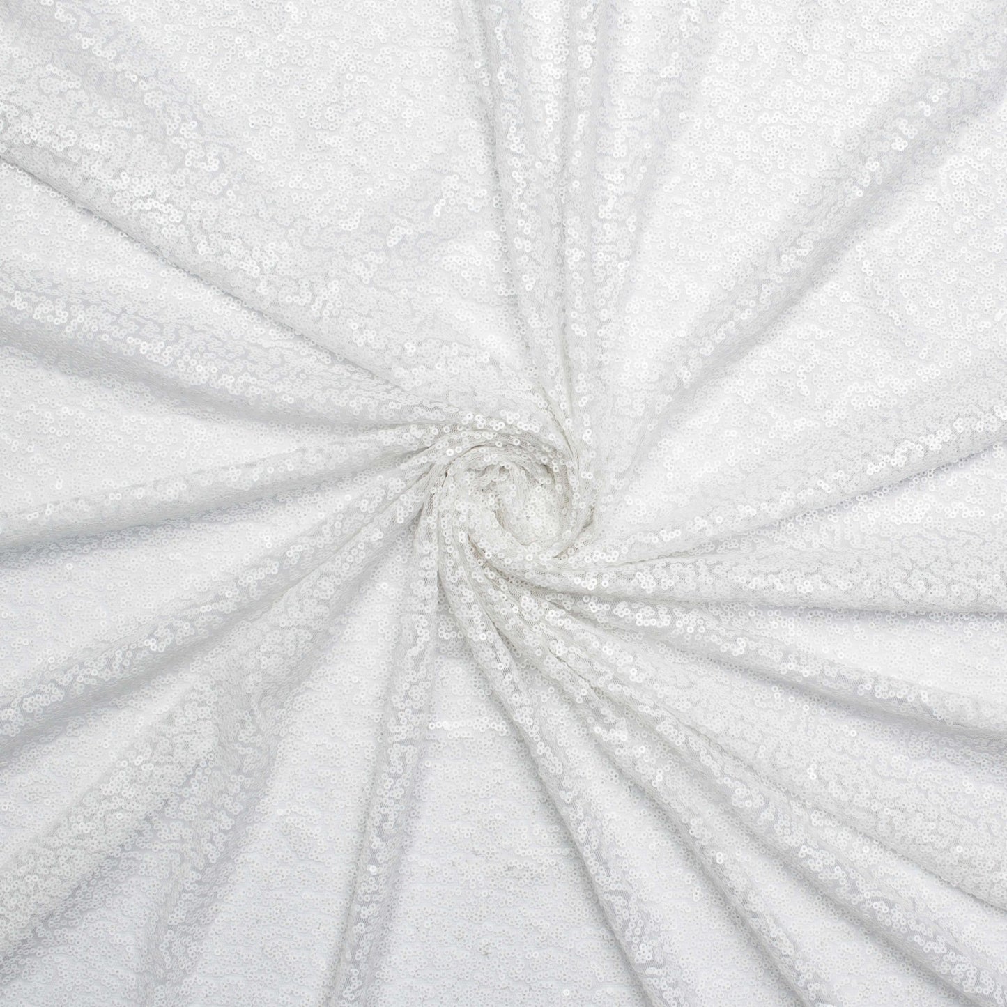 Sequin Tulle White 140cm - Ragland Fabrics