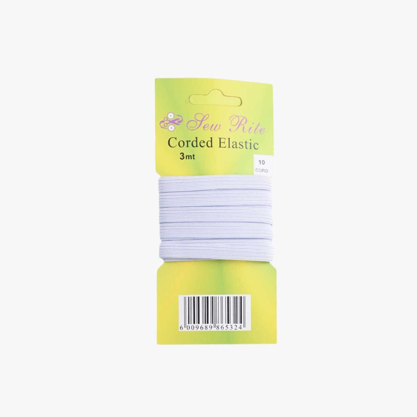 Elastic Carded - Black & White - Ragland Fabrics