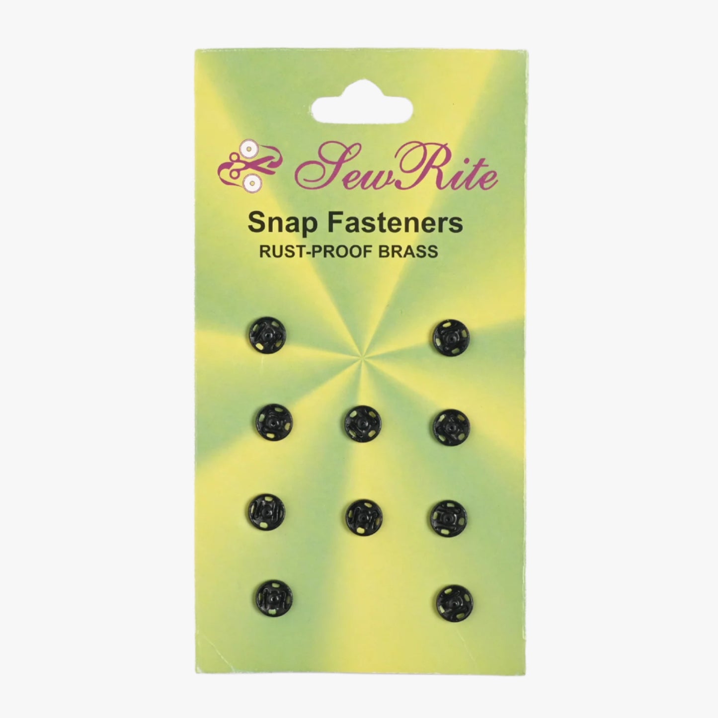 Press Studs - Size 0 Black - Ragland Fabrics