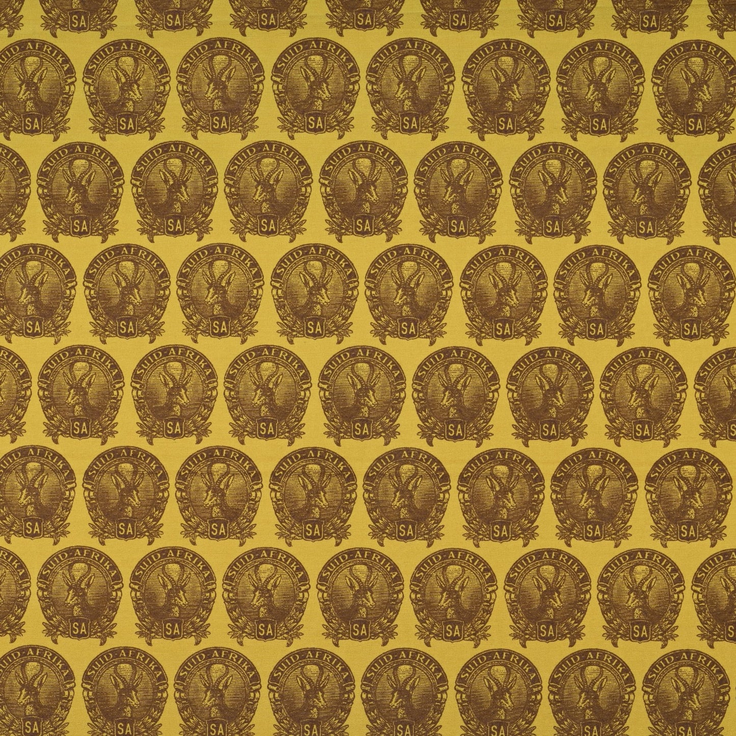 Printed Poly Cotton Springbok Stamp Lime 140cm - Ragland Fabrics