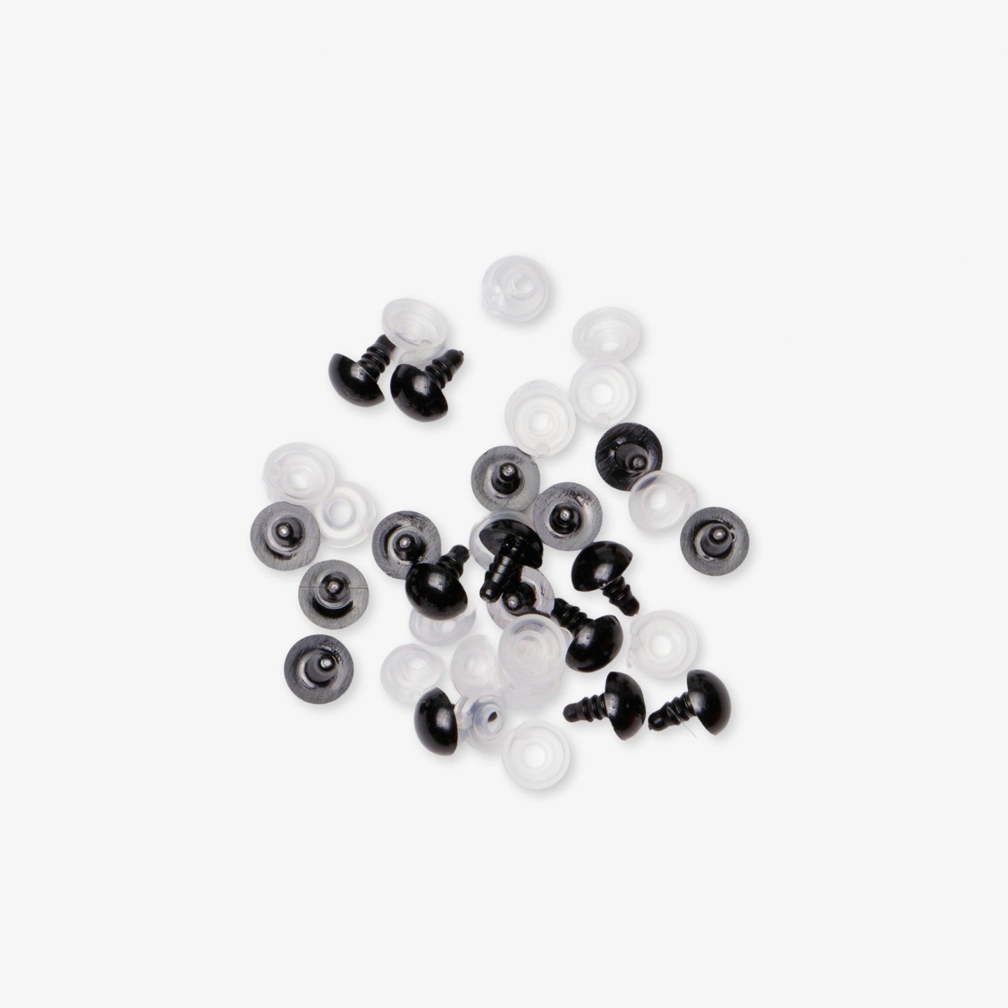 Teddy Eyes 10mm Black (10 Pairs) - Ragland Fabrics