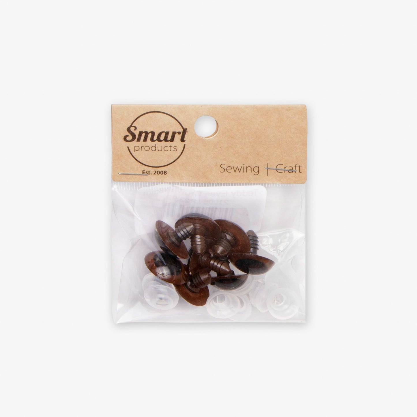 Teddy Eyes Brown 18mm (4 Pairs) - Ragland Fabrics