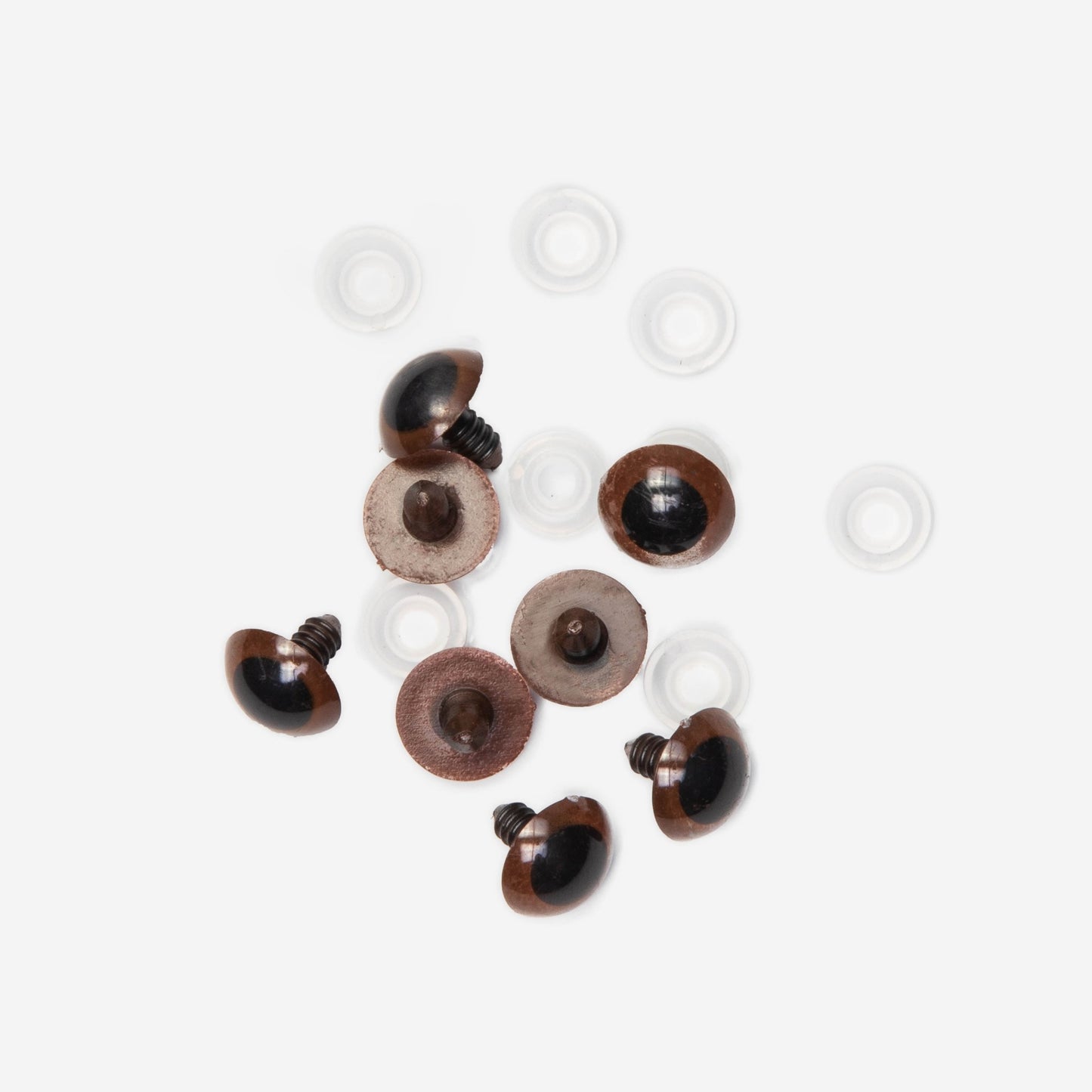 Teddy Eyes Brown 20mm (3pairs) - Ragland Fabrics